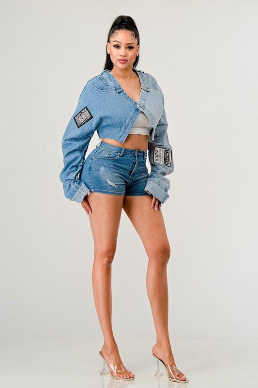 double crossed Contrast Top