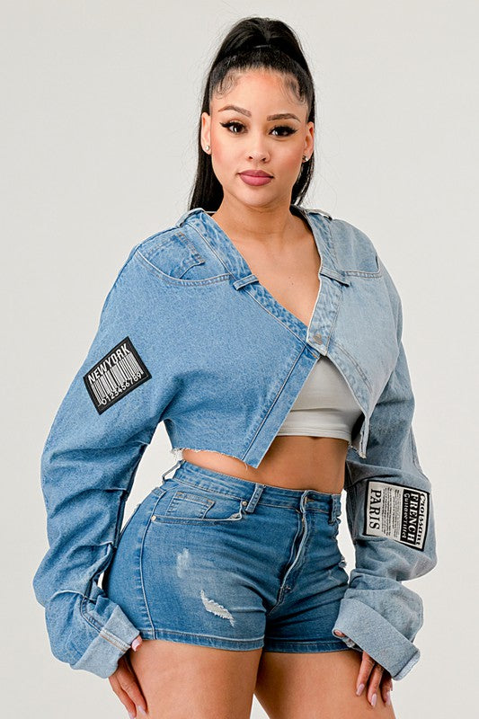 double crossed Contrast Top
