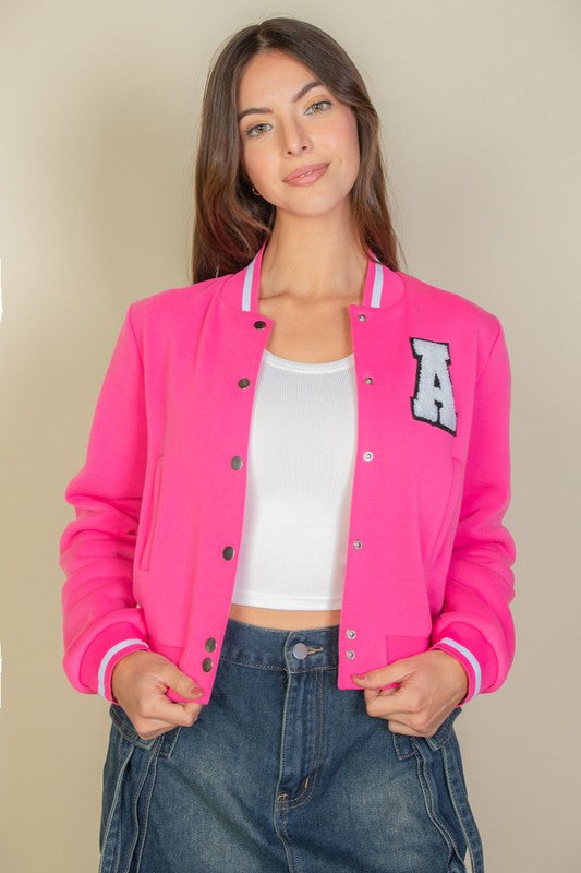 Crop Varsity Jacket