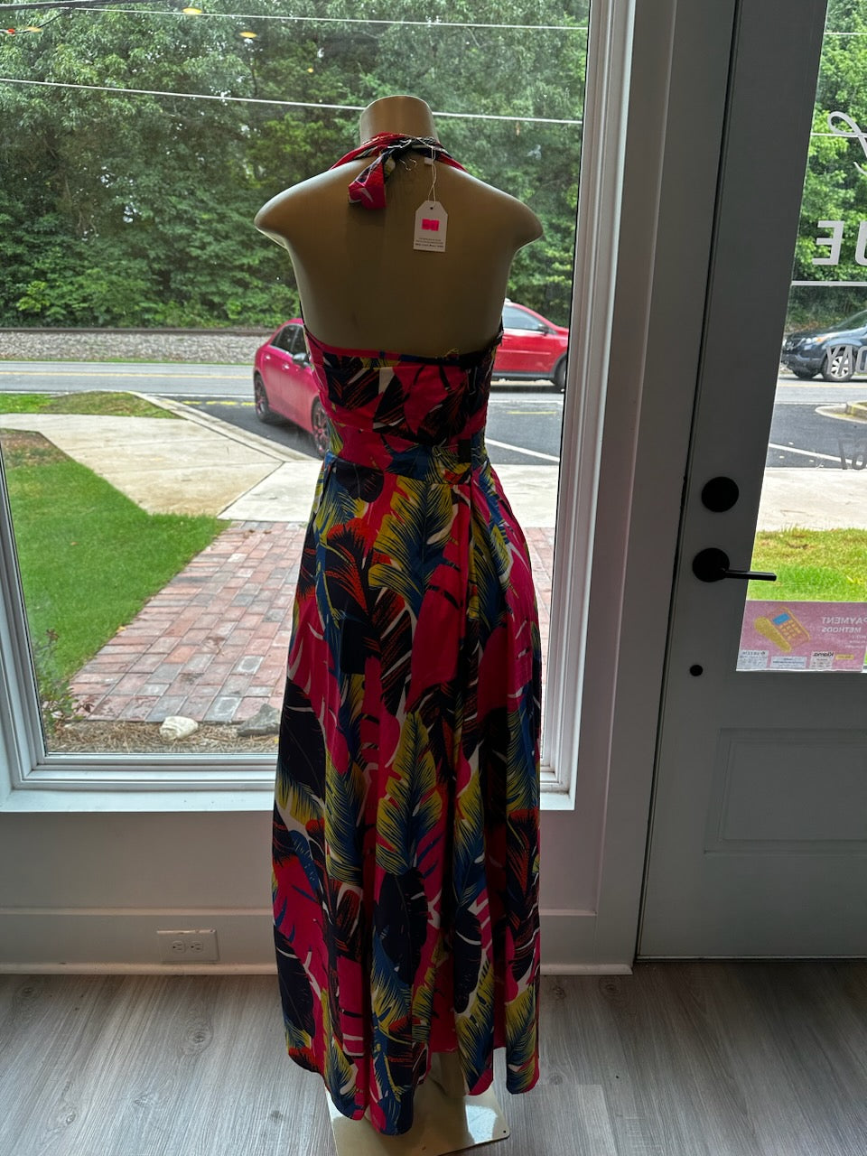 Floral beach maxi