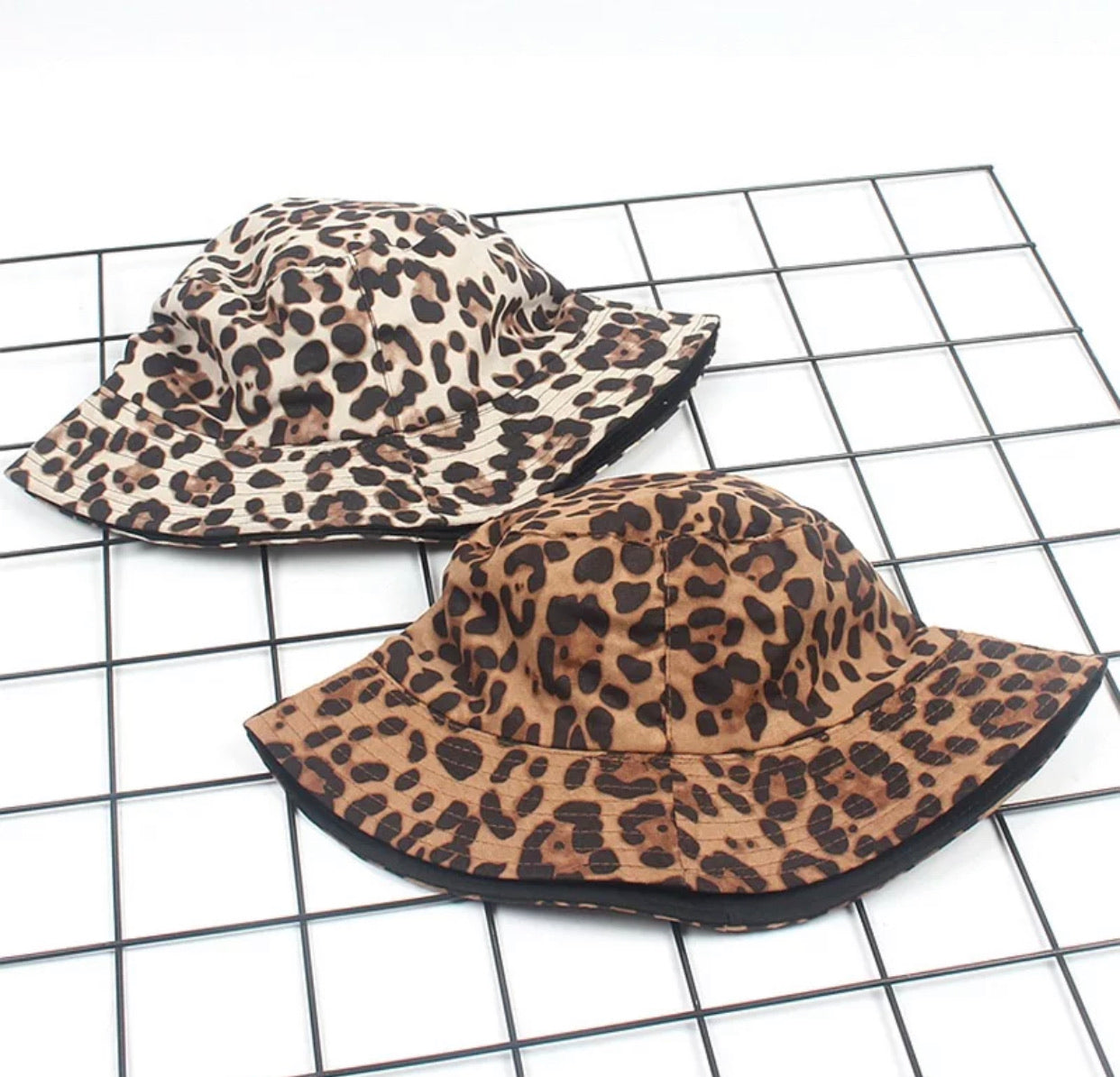 Reversible Leopard Bucket Hat