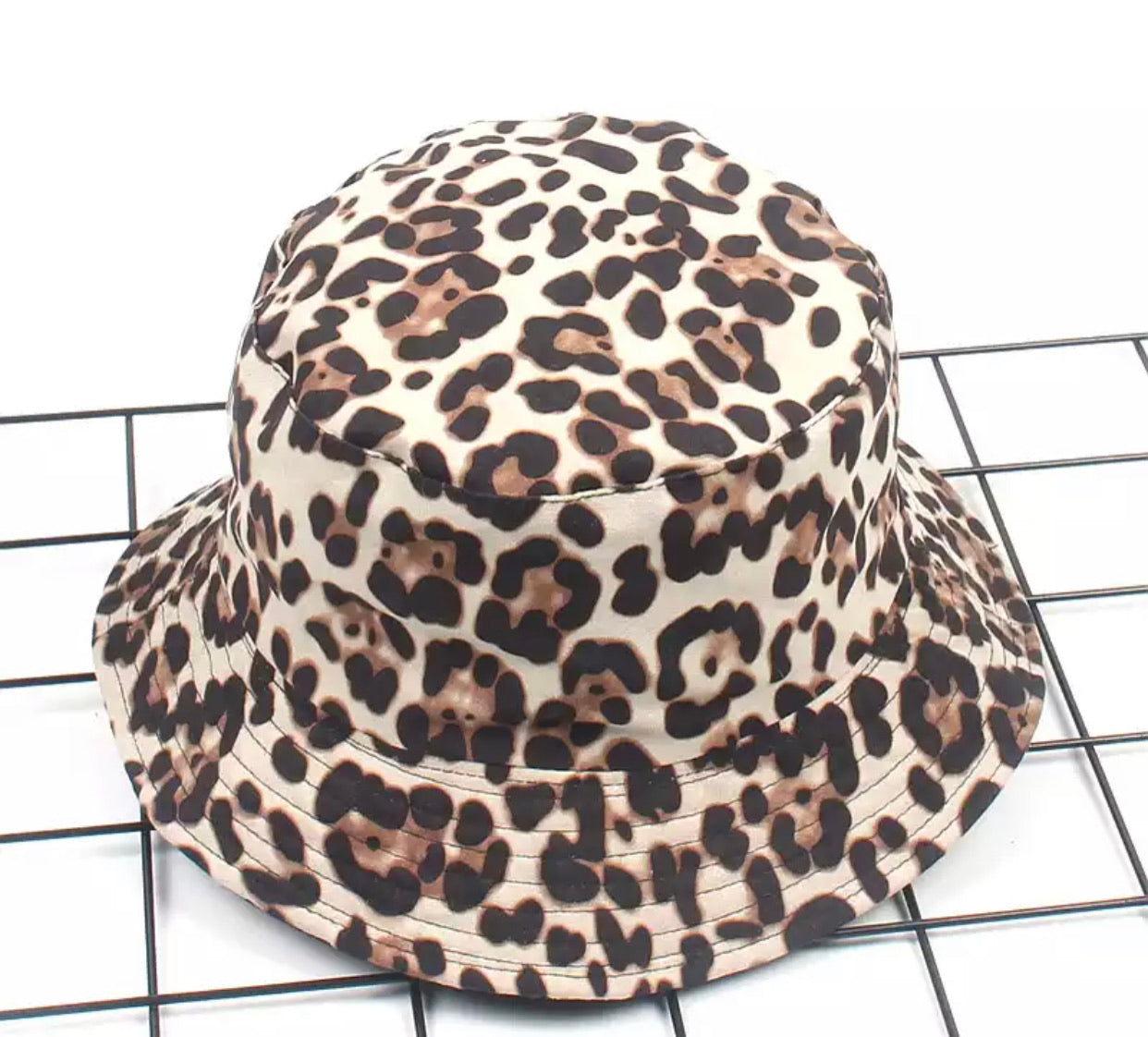 Reversible Leopard Bucket Hat