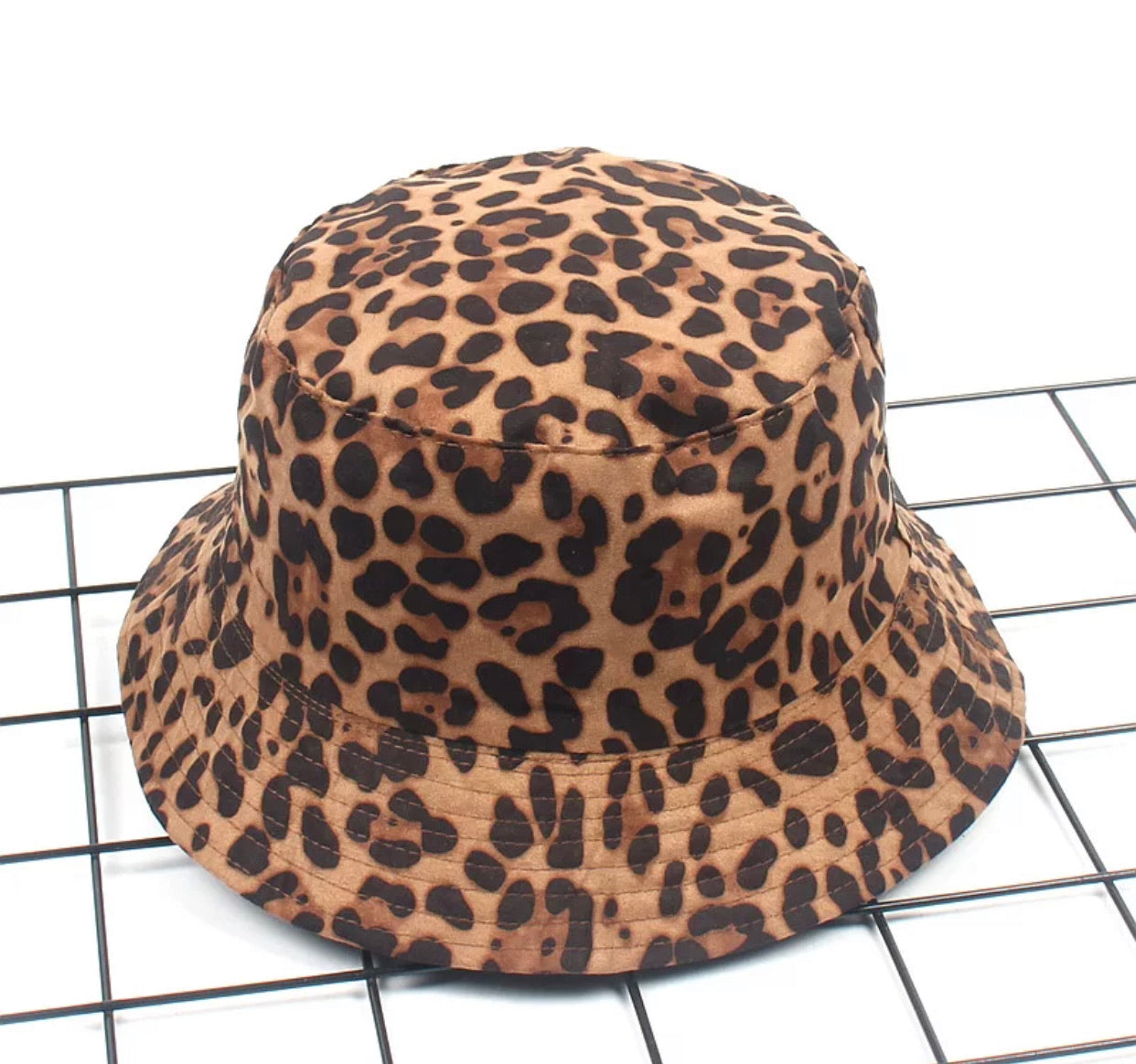 Reversible Leopard Bucket Hat
