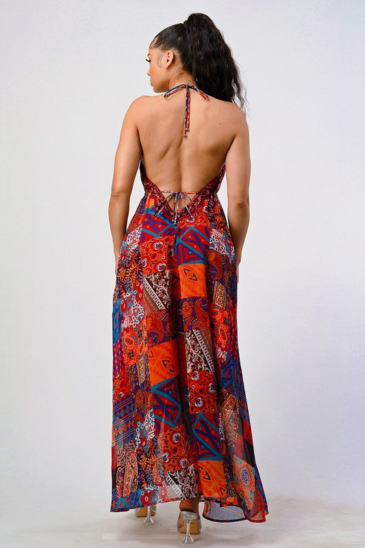 Bohemian Queen maxi dress