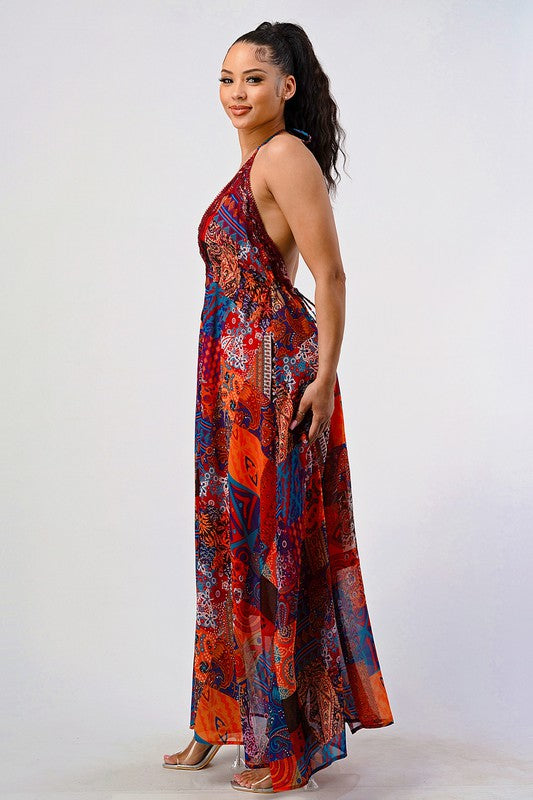 Bohemian Queen maxi dress