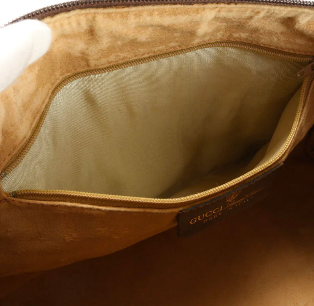 GUCCI Handbag Coated canvas beige GG Supreme Sherry Line