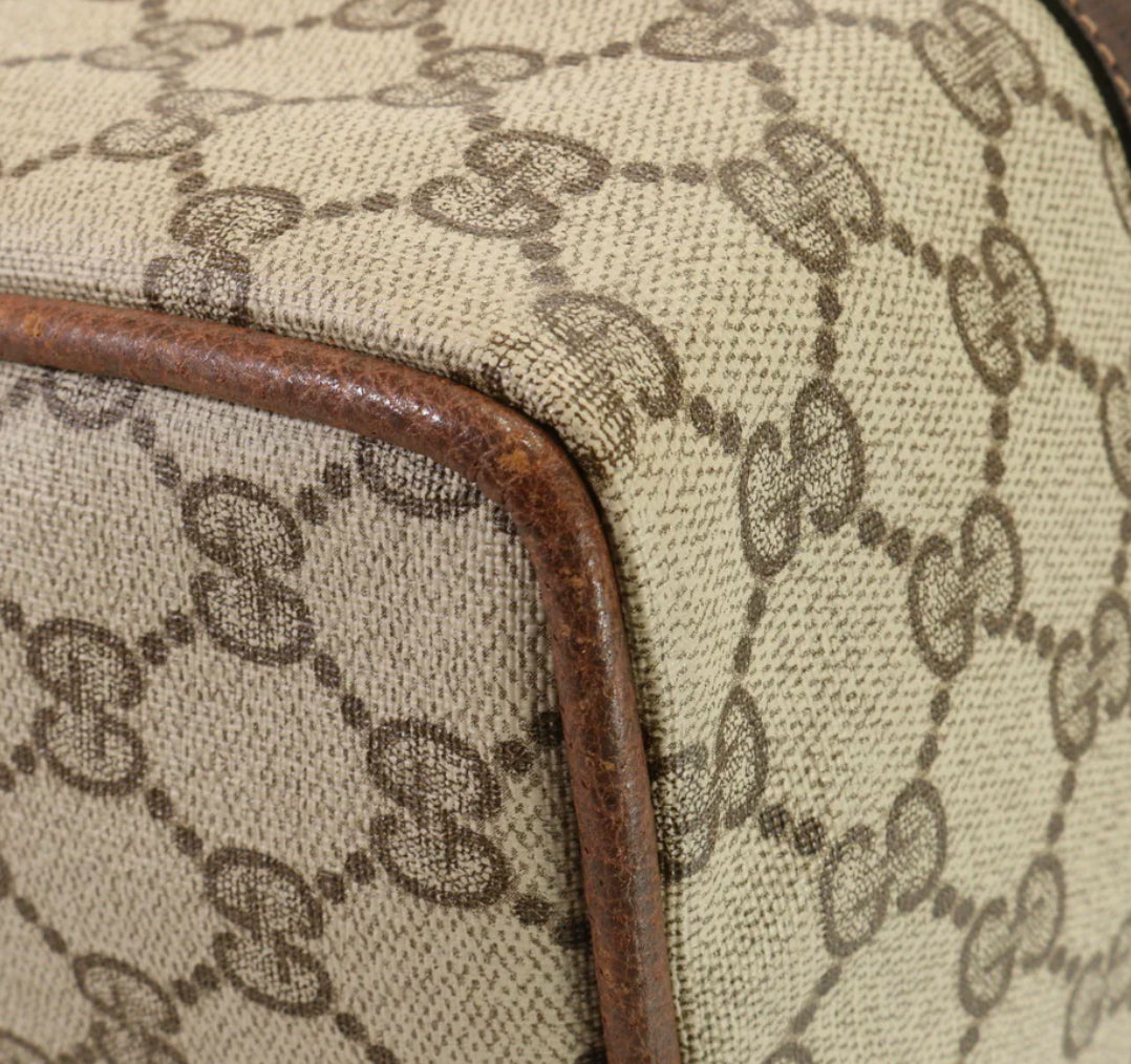 GUCCI Handbag Coated canvas beige GG Supreme Sherry Line