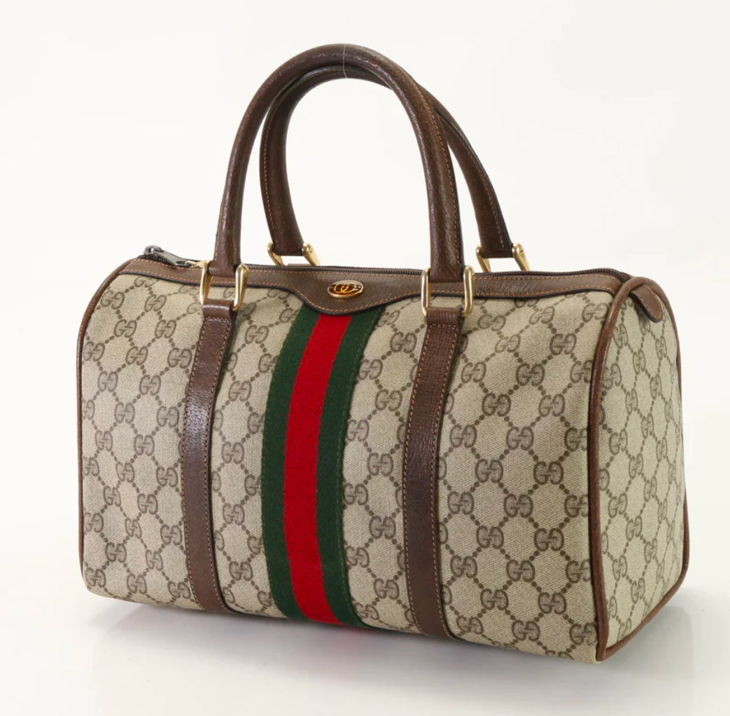 GUCCI Handbag Coated canvas beige GG Supreme Sherry Line
