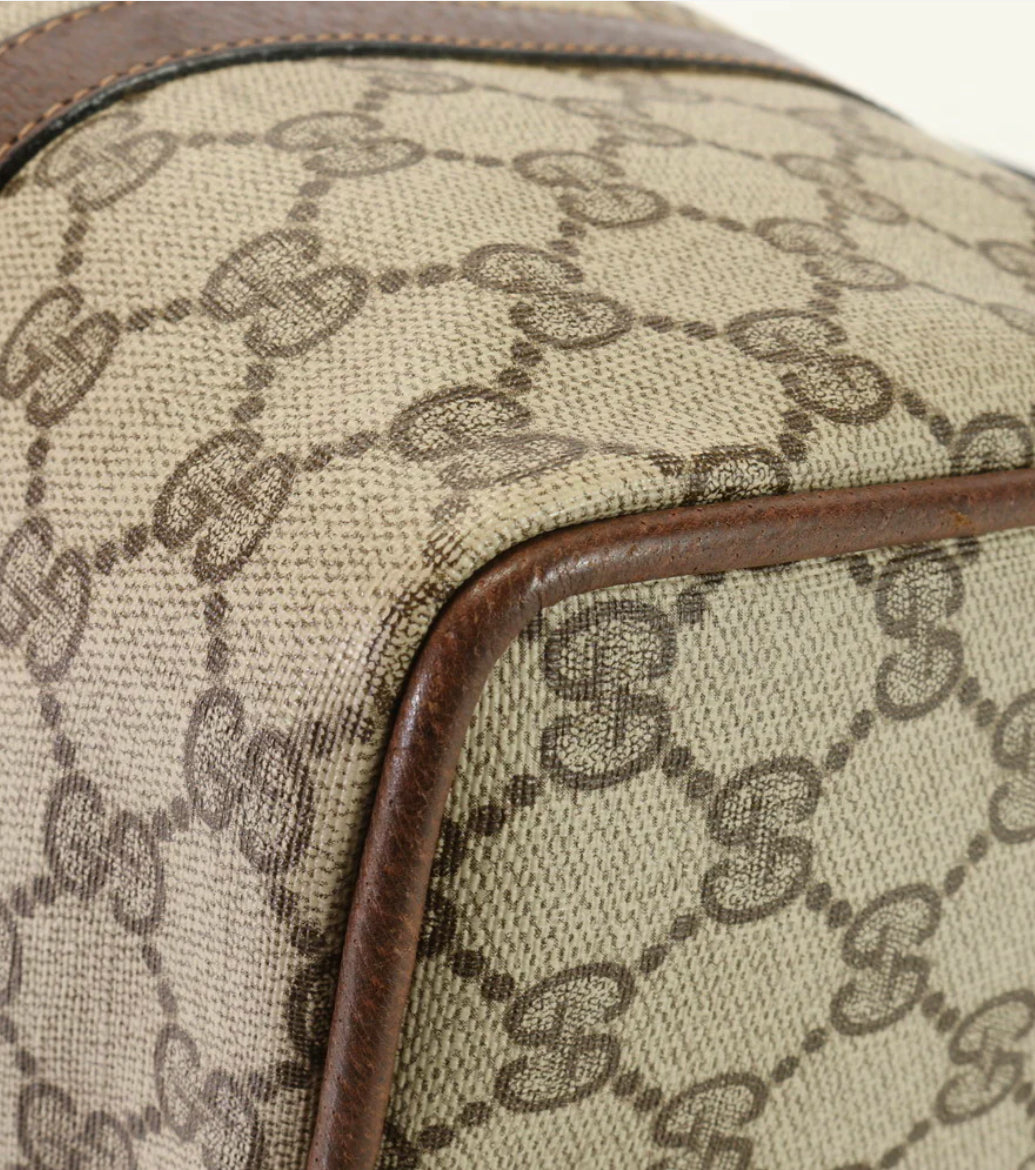 GUCCI Handbag Coated canvas beige GG Supreme Sherry Line