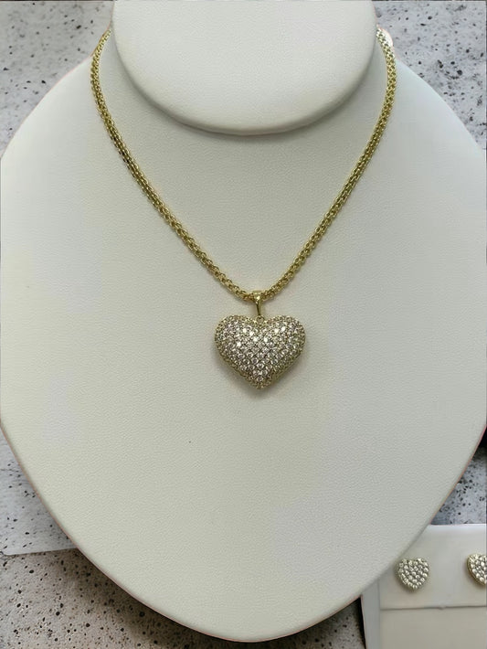 The Completed  Heart necklace