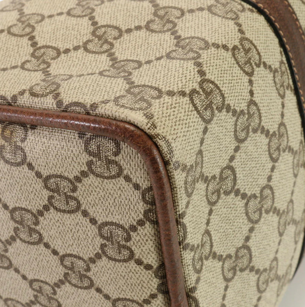 GUCCI Handbag Coated canvas beige GG Supreme Sherry Line