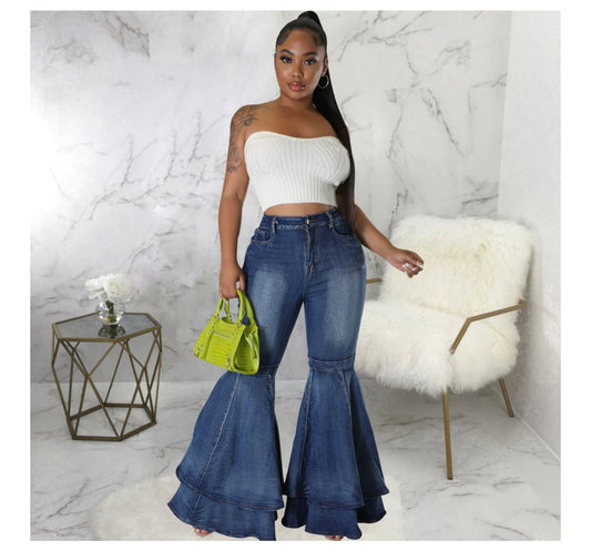 Double Flare bell bottoms