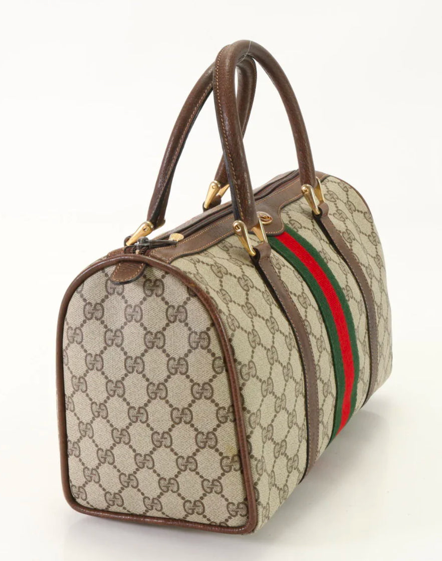 GUCCI Handbag Coated canvas beige GG Supreme Sherry Line