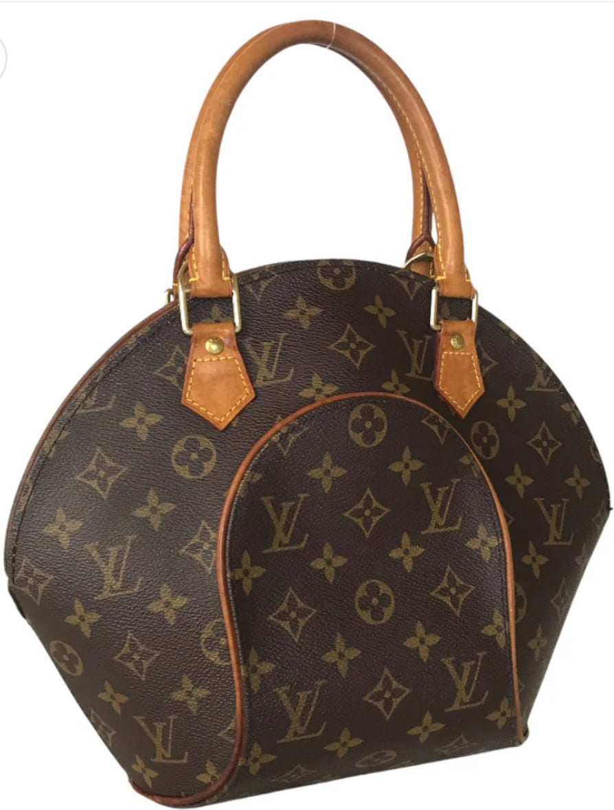 LOUIS VUITTON Monogram canvas Brown Tote Bag Ellipse PM