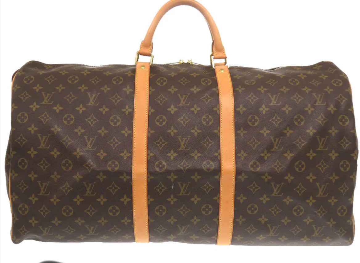 LOUIS VUITTON Boston Duffel bag M41422 Monogram canvas Brown Monogram Keepall 60