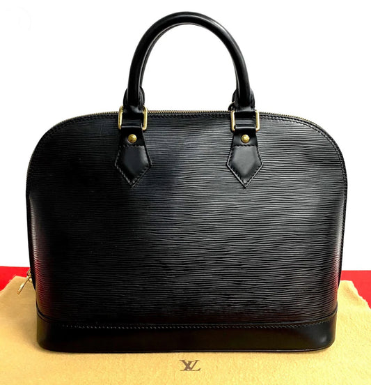 Louis Vuitton black epi alma