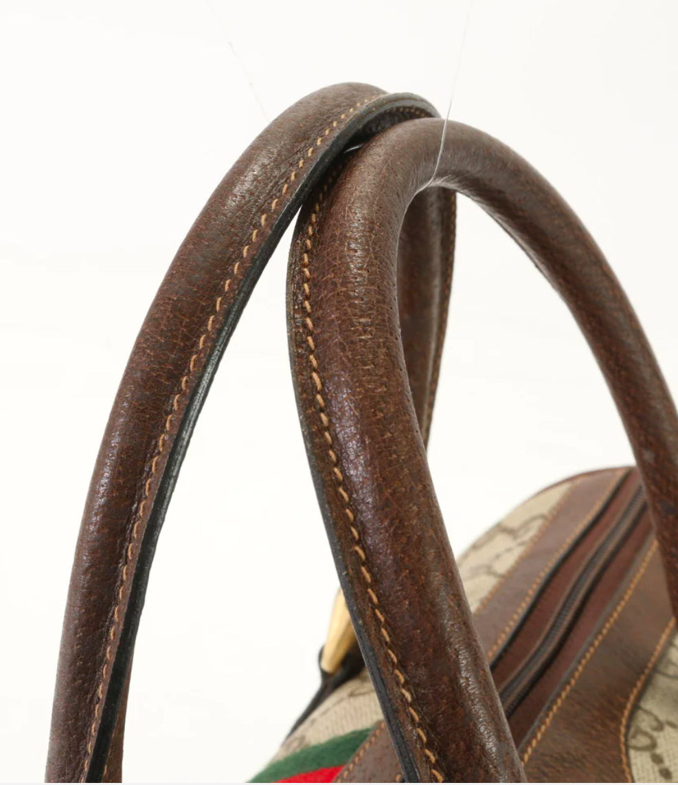 GUCCI Handbag Coated canvas beige GG Supreme Sherry Line