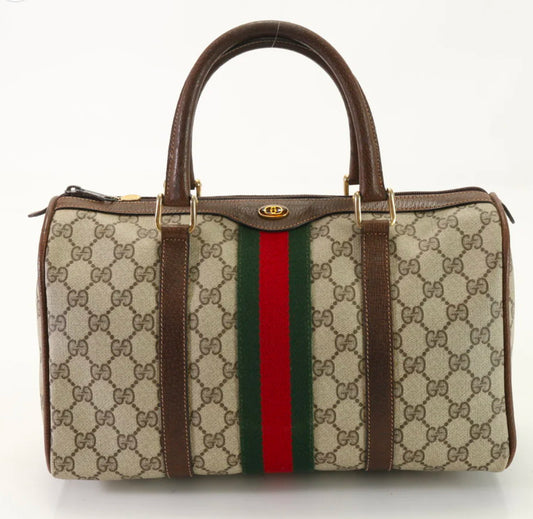 GUCCI Handbag Coated canvas beige GG Supreme Sherry Line