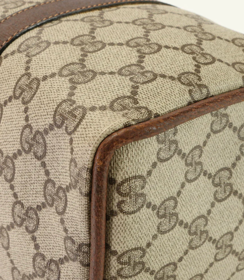 GUCCI Handbag Coated canvas beige GG Supreme Sherry Line
