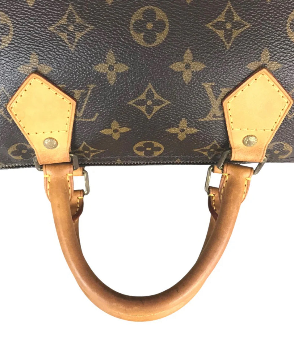 LOUIS VUITTON Handbag M41526 Monogram canvas Brown Speedy 30