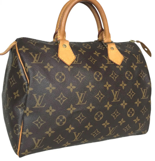 LOUIS VUITTON Handbag M41526 Monogram canvas Brown Speedy 30