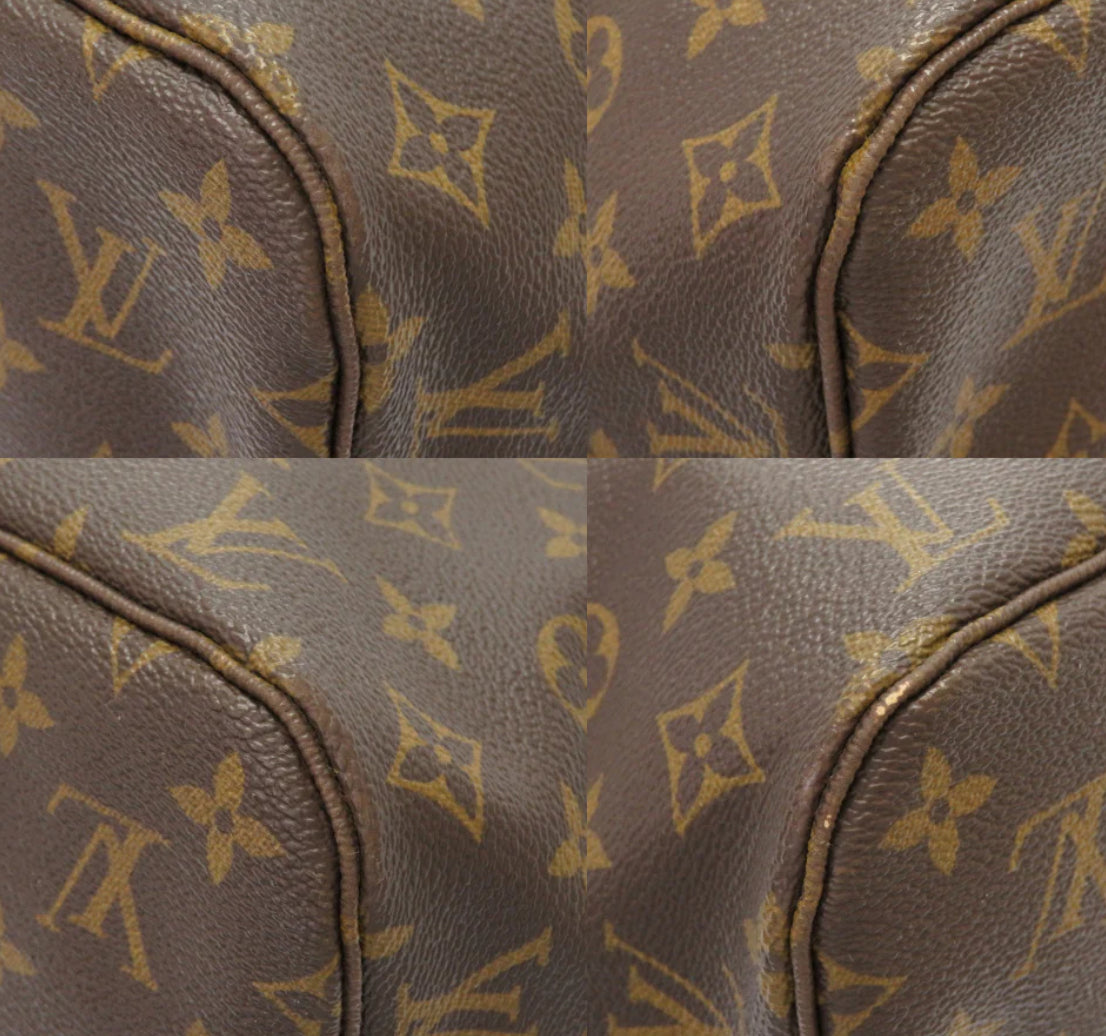 LOUIS VUITTON Tote Bag M40156 Monogram canvas Brown Monogram Neverfull MM Women Used Authentic