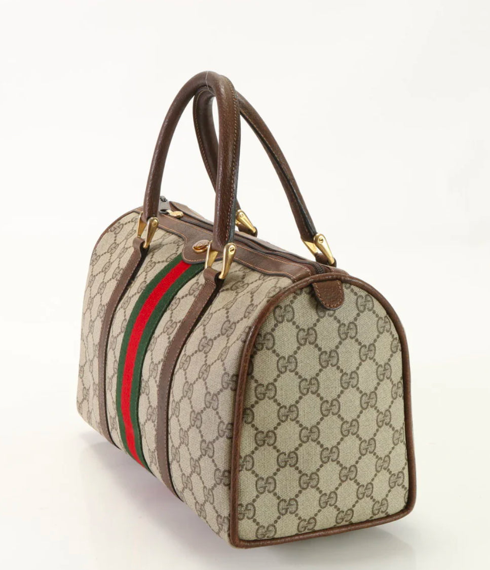 GUCCI Handbag Coated canvas beige GG Supreme Sherry Line