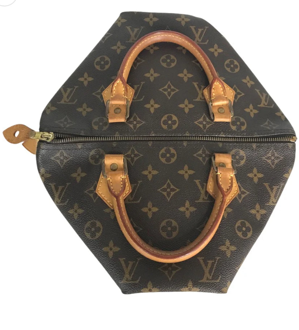 LOUIS VUITTON Handbag M41526 Monogram canvas Brown Speedy 30