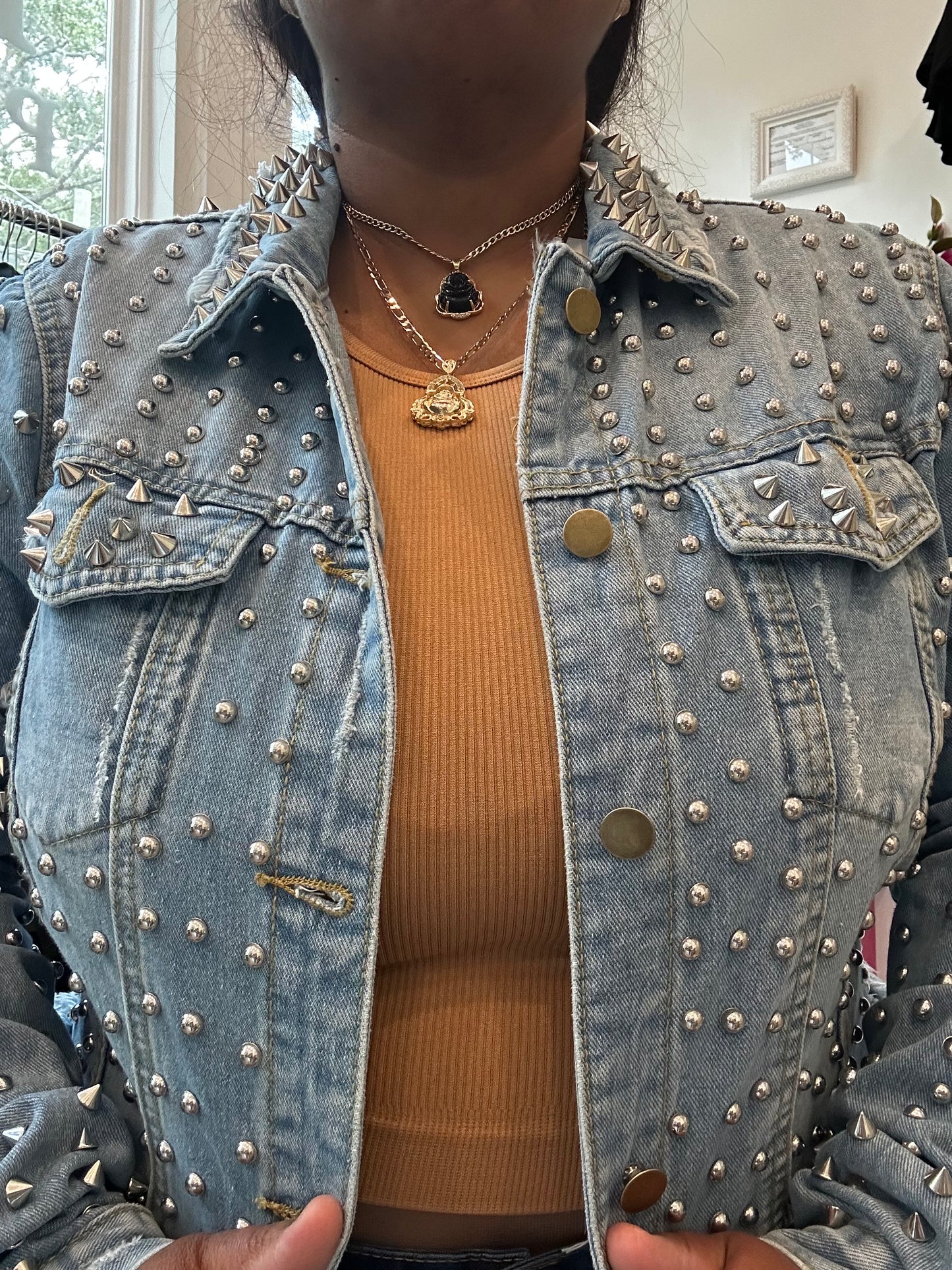 Spiked Denim jacket