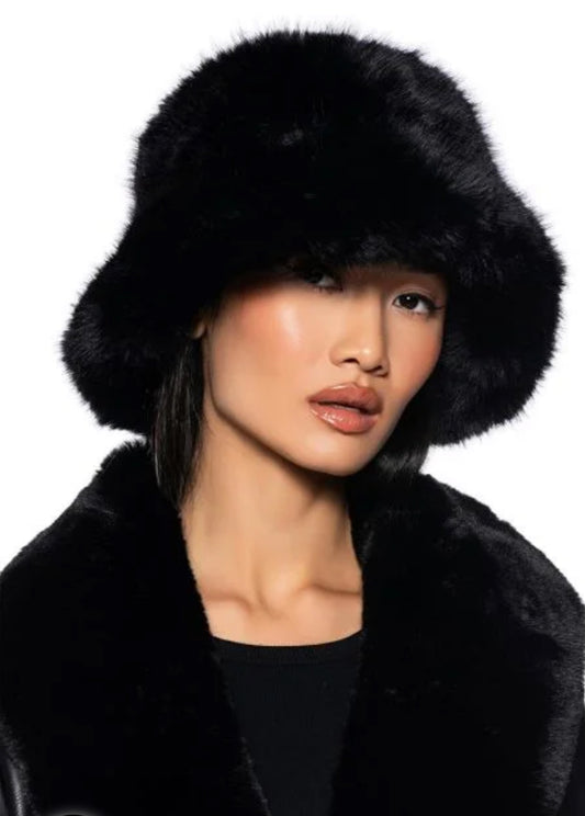 The FAUX FUR BUCKET HAT