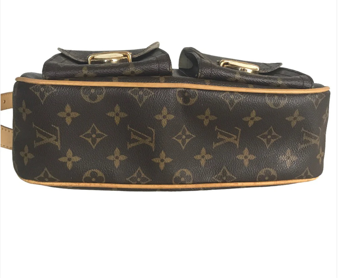 LOUIS VUITTON Shoulder Bag M40045 Monogram canvas Brown Sling bag Hudson GM