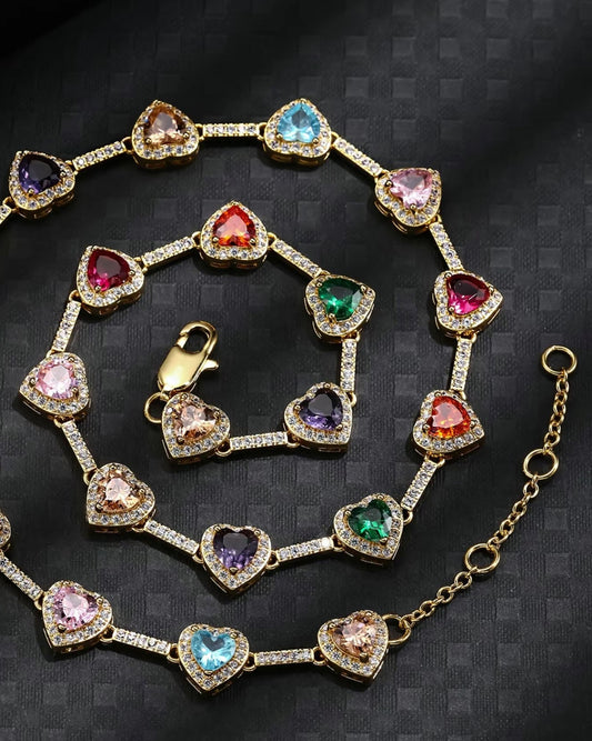 Colorful Heart necklace