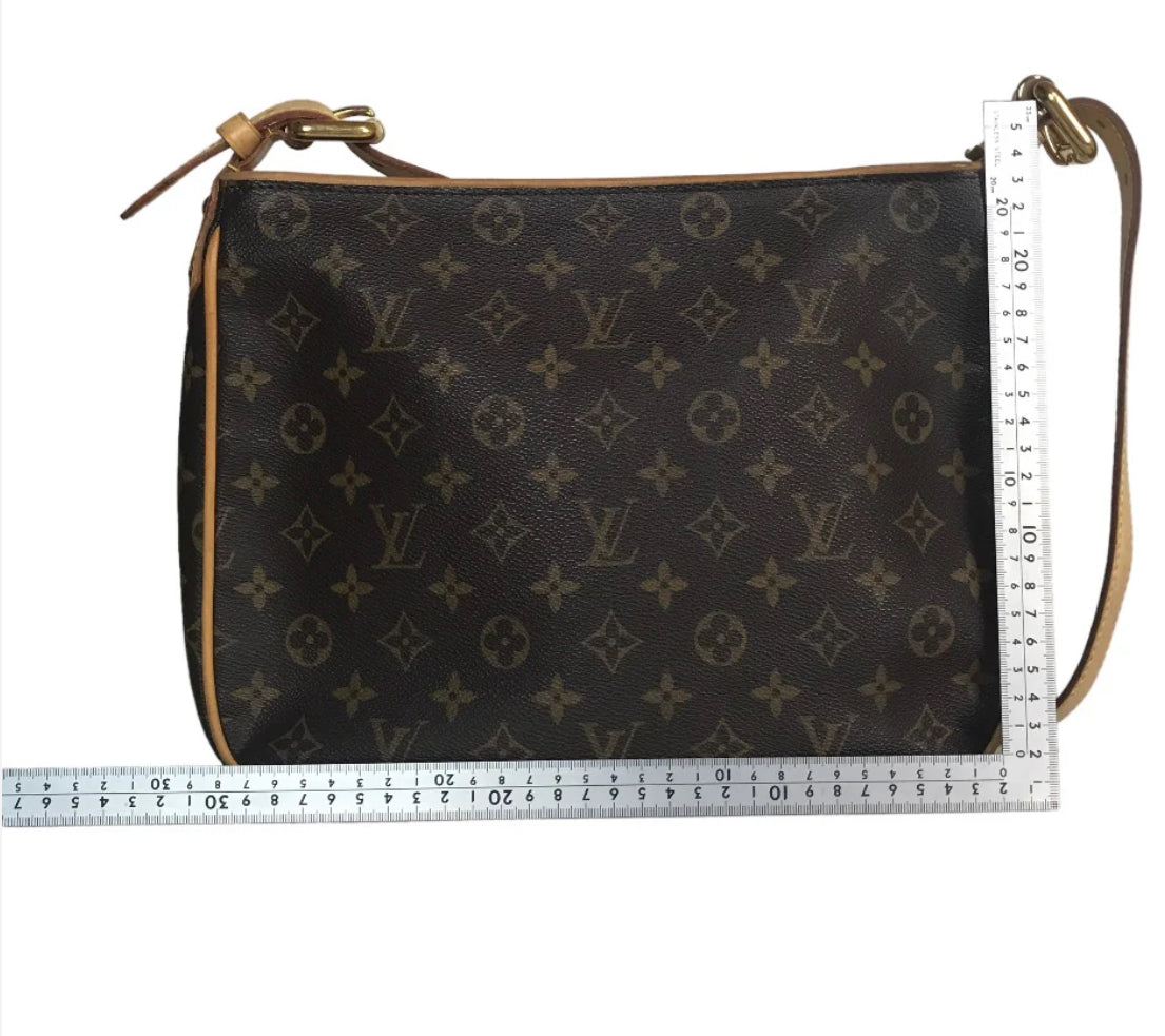 LOUIS VUITTON Shoulder Bag M40045 Monogram canvas Brown Sling bag Hudson GM