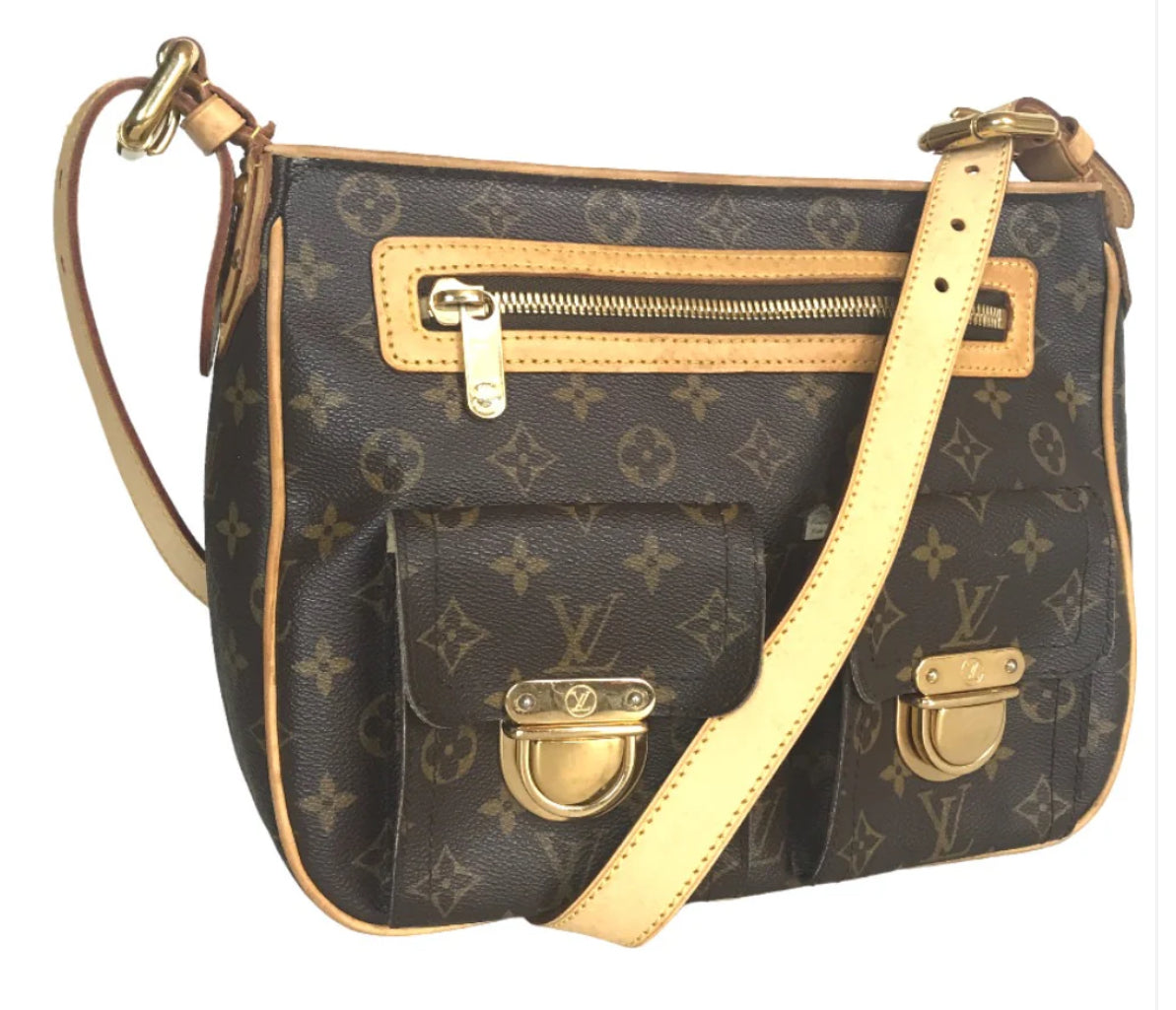 LOUIS VUITTON Shoulder Bag M40045 Monogram canvas Brown Sling bag Hudson GM