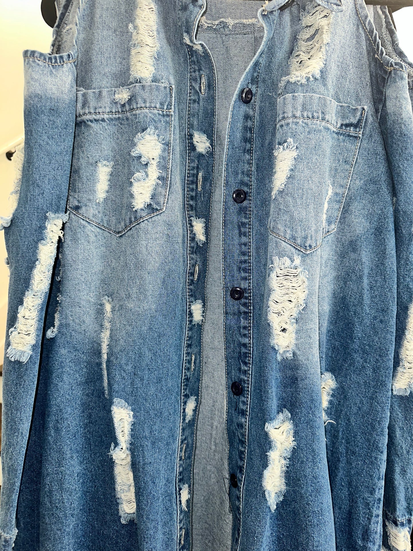 Denim Ripped jacket