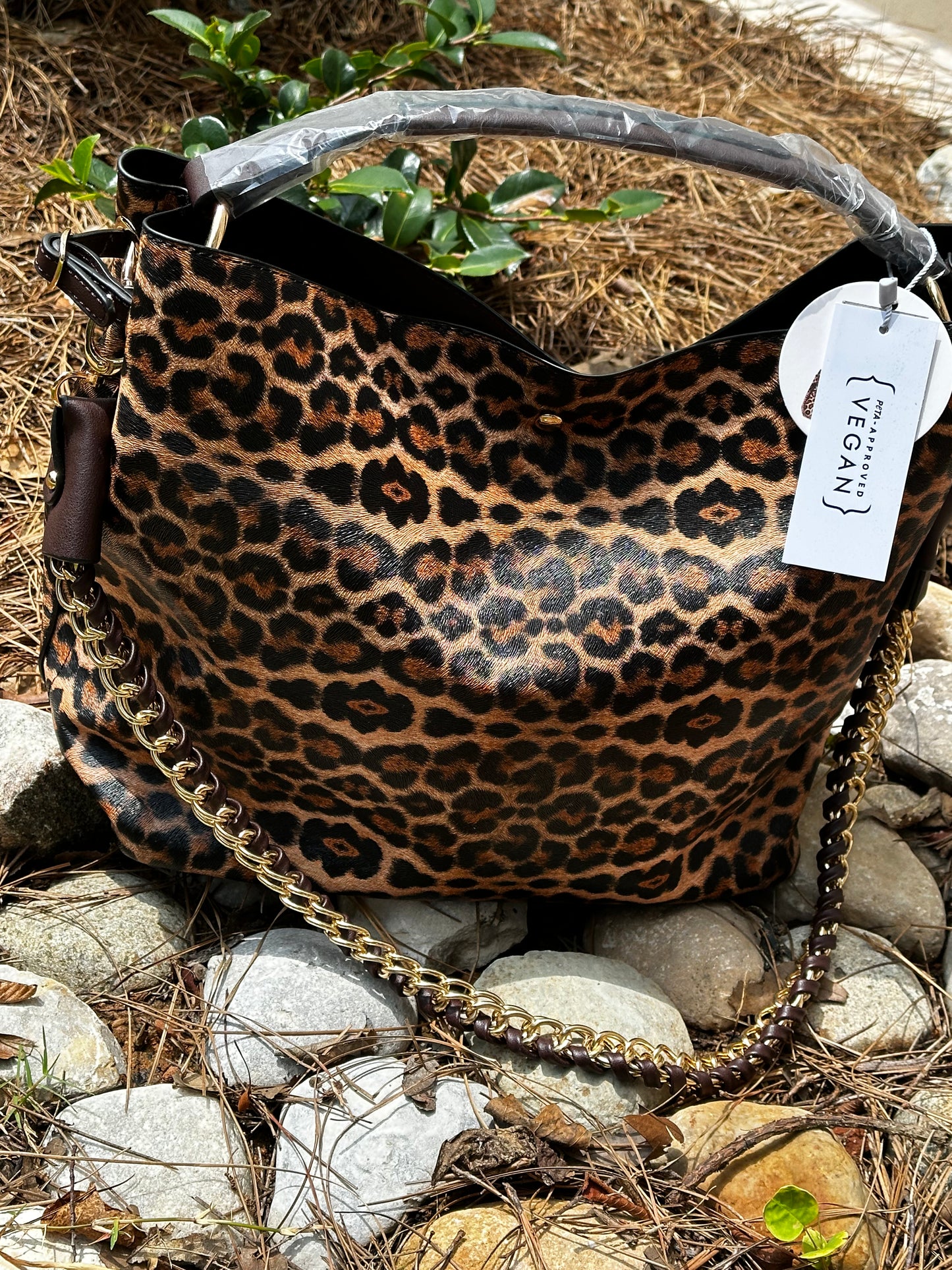 Leopard tote set